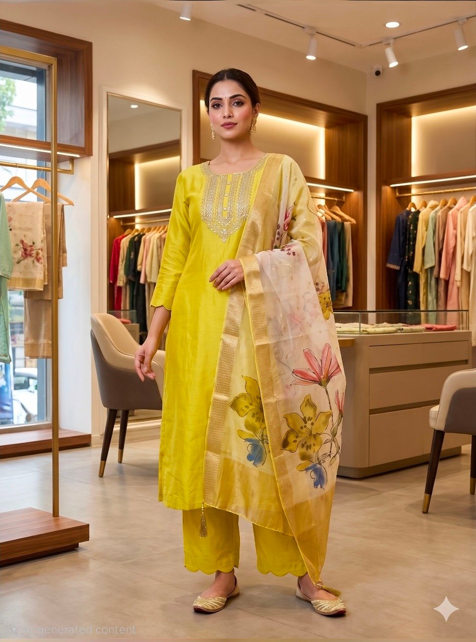 Kurti pant with duppatta 